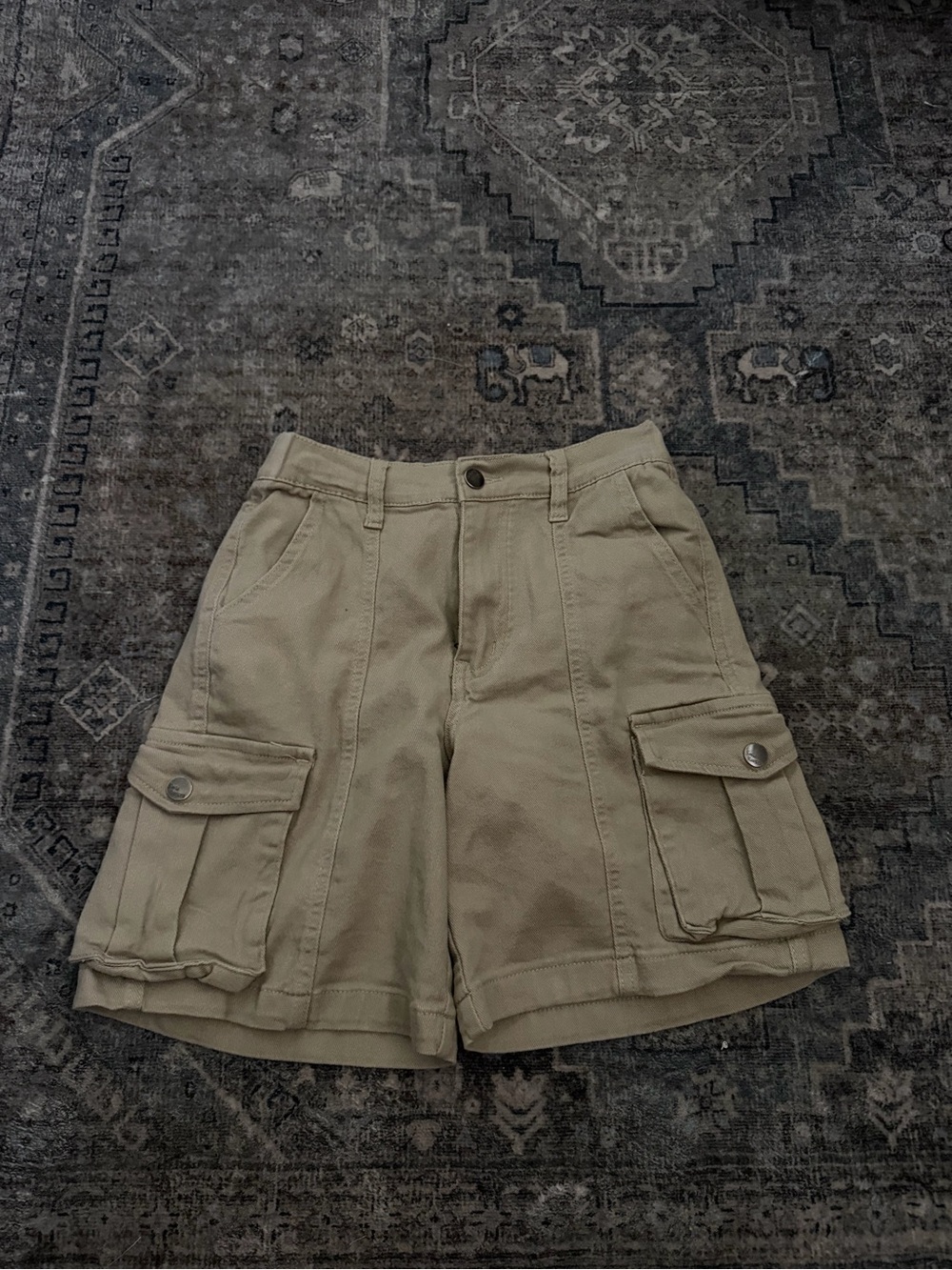 Women’s Cargo Shorts in Khaki - Classic Utility Style